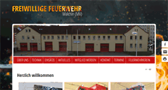 Desktop Screenshot of feuerwehr-malchin.de